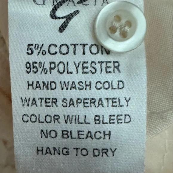 Garcia Floral Ribbon Blouse in Ivory Large - Picture 10 of 11